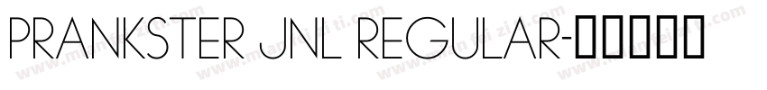 Prankster JNL Regular字体转换